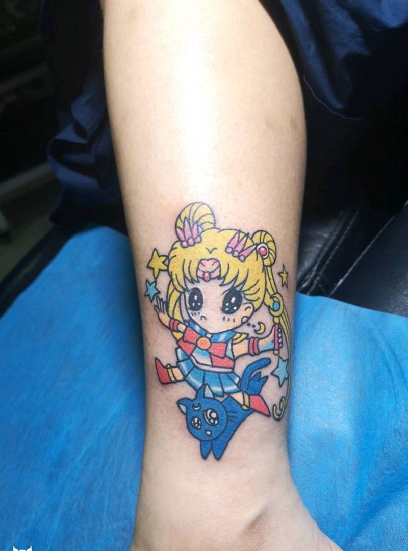 卡通纹身图片_New School纹身图案