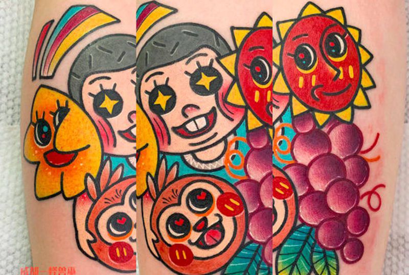 喜欢的纹身图片_手臂纹身图案