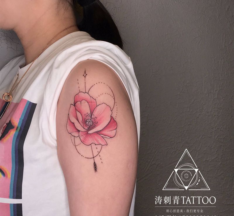 花纹身图片_手臂纹身图案