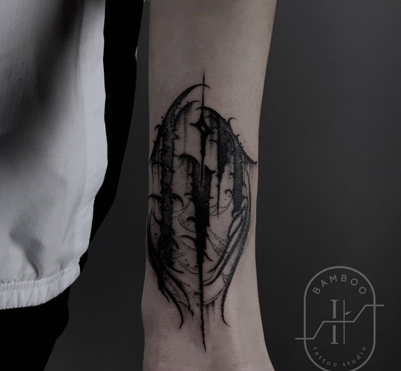 17纹身图片_成品手臂手部写实欧美字符原创纹身图案