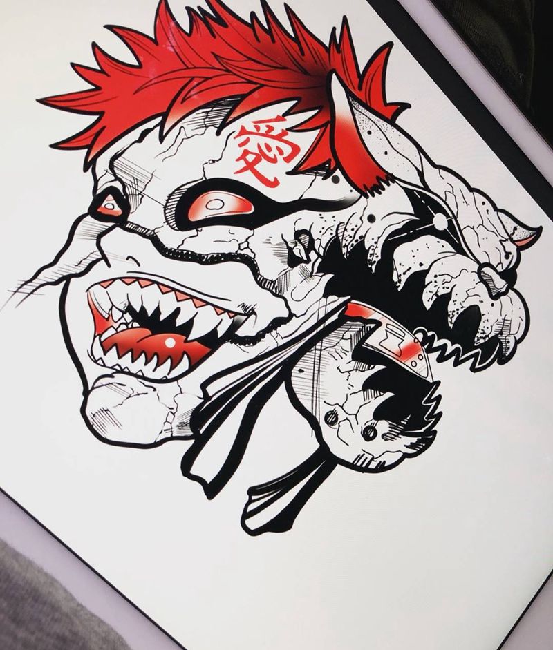 客稿 我爱罗纹身图片