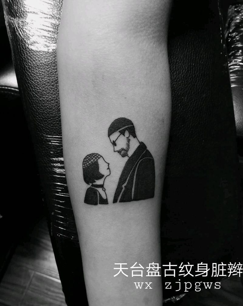 小清新纹身图片_手臂传统清新人物图腾天台盘古盘古脏辫唇钉成品纹身图案