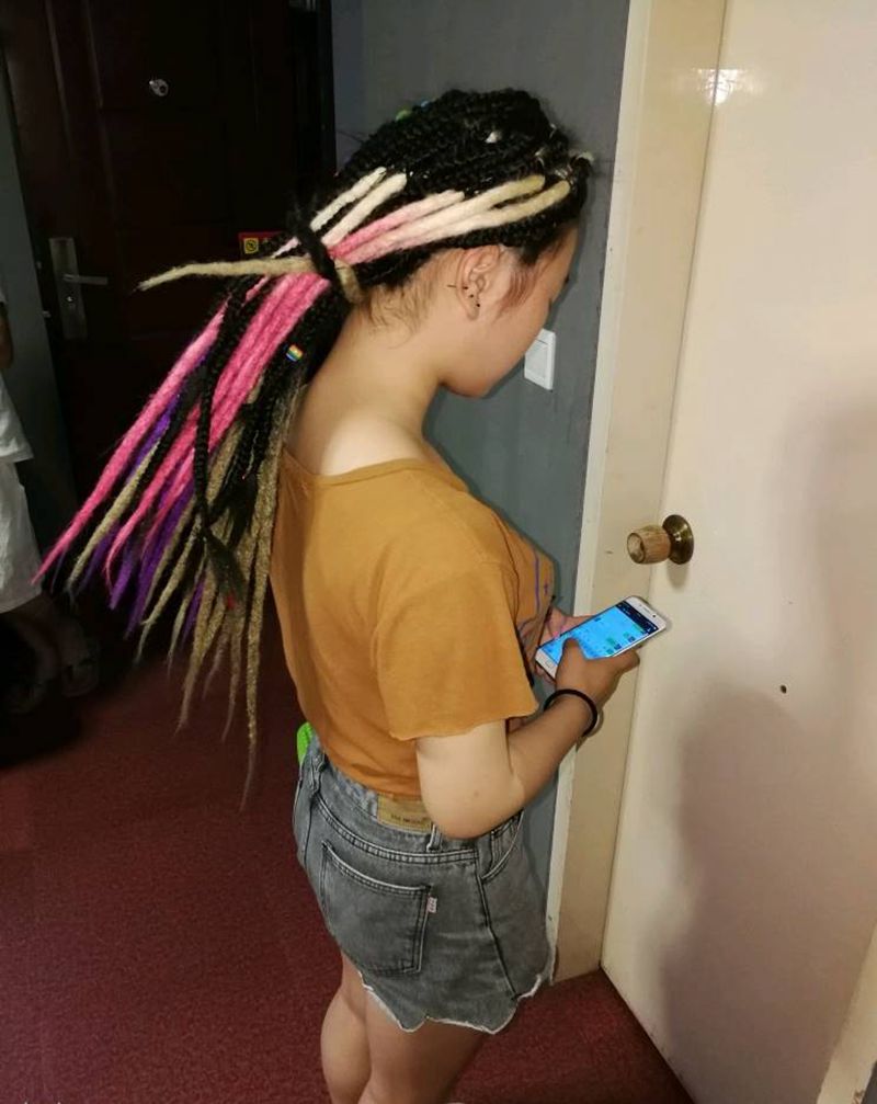 半永久脏辫纹身图片