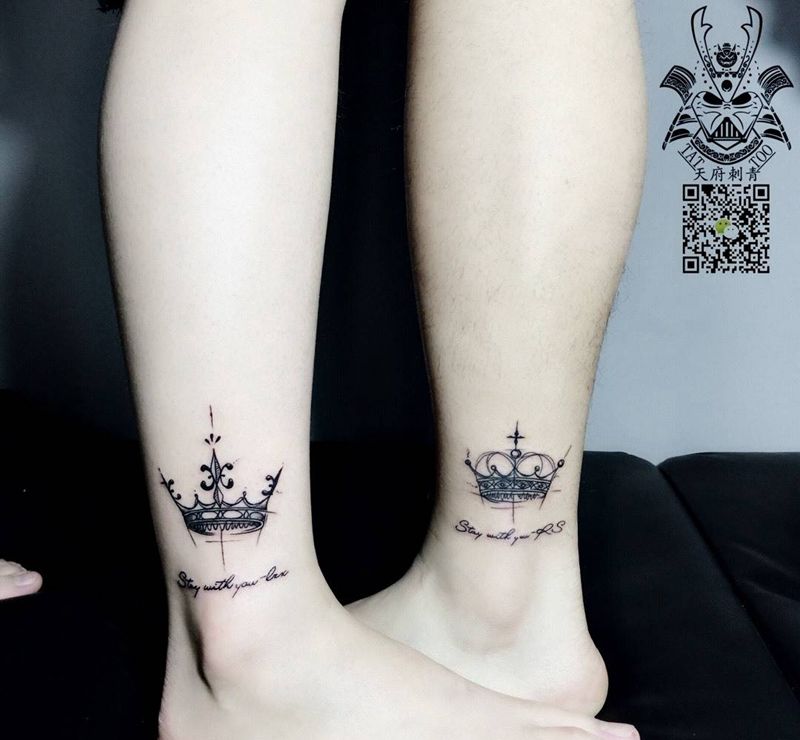 情侣纹身 皇冠
