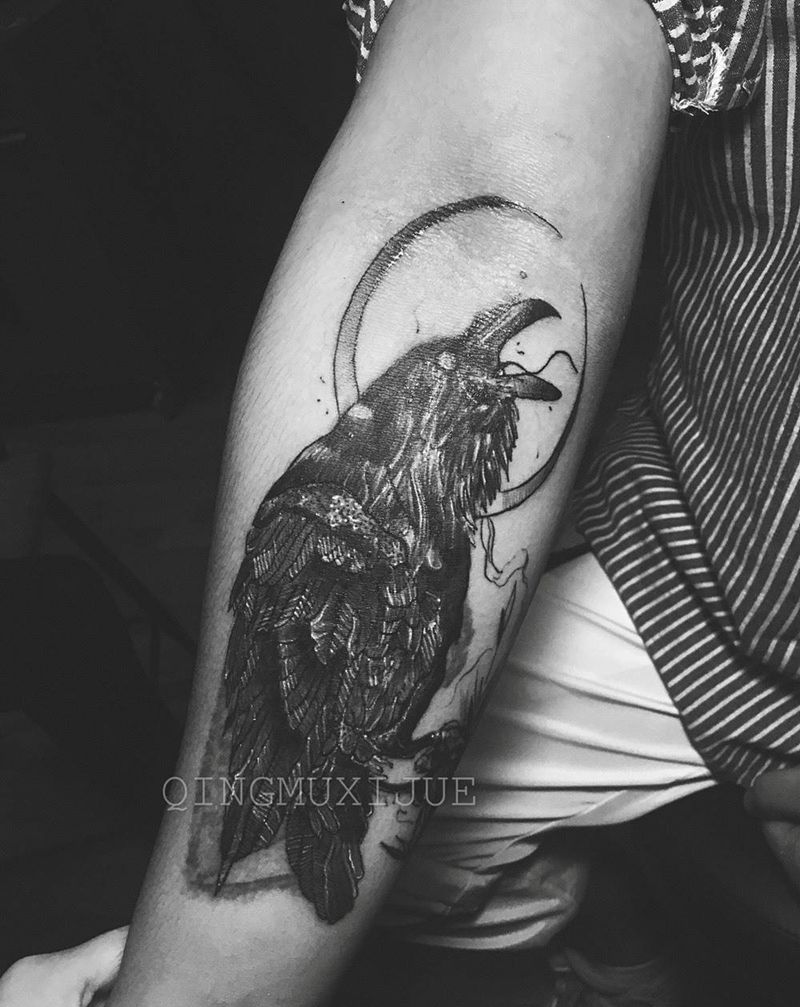 暴力遮盖纹身图片_手臂New School纹身图案