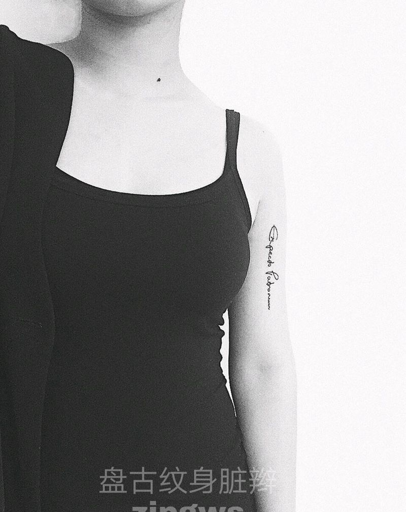 字母纹身图片_手臂字符天台盘古盘古脏辫成品纹身图案