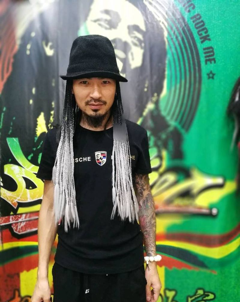 非洲小辫纹身图片