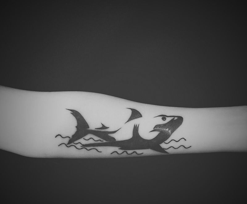 鲨鱼纹身图片