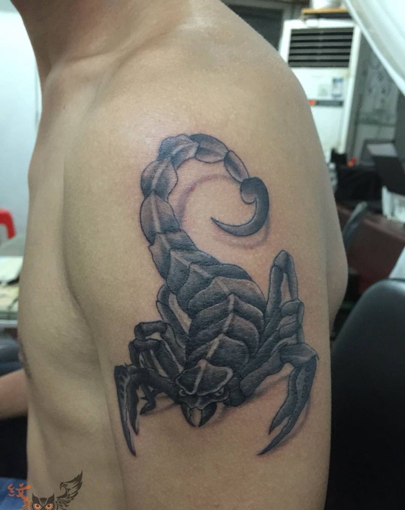 蝎子纹身图片