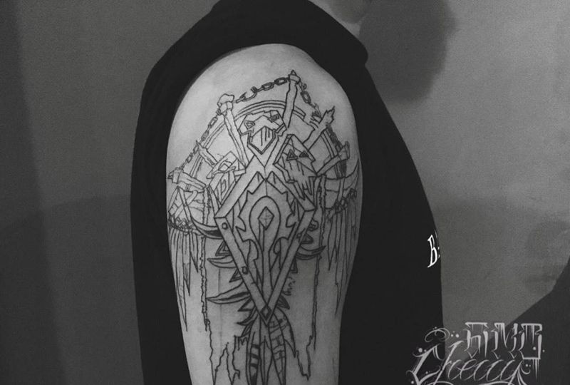 魔獸世界纹身图片_手臂New School纹身图案