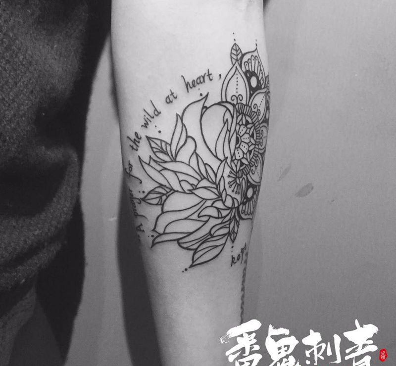 用心对待每一寸皮肤纹身图片