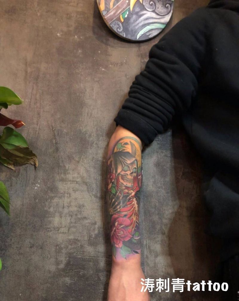 欧美纹身图片_手臂纹身图案