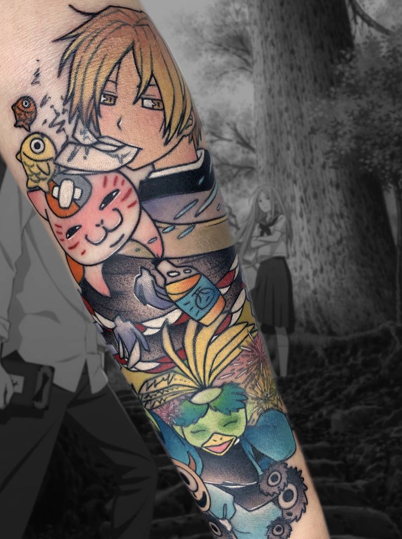 夏目纹身图片_手臂New School纹身图案