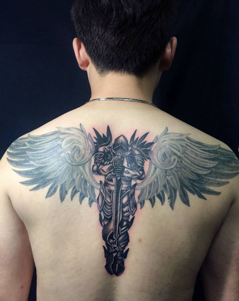 审判天使纹身图片