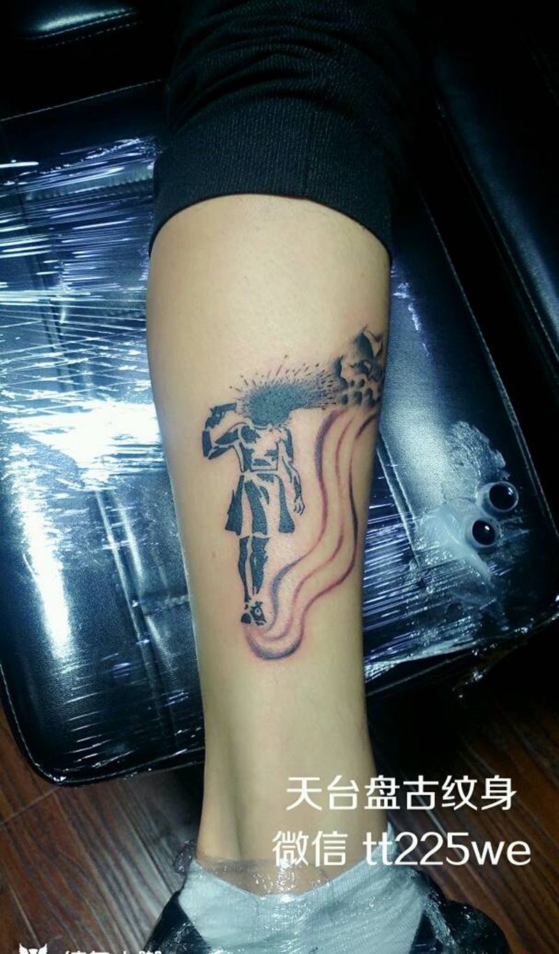 干纹身图片_脚部图腾成品纹身图案