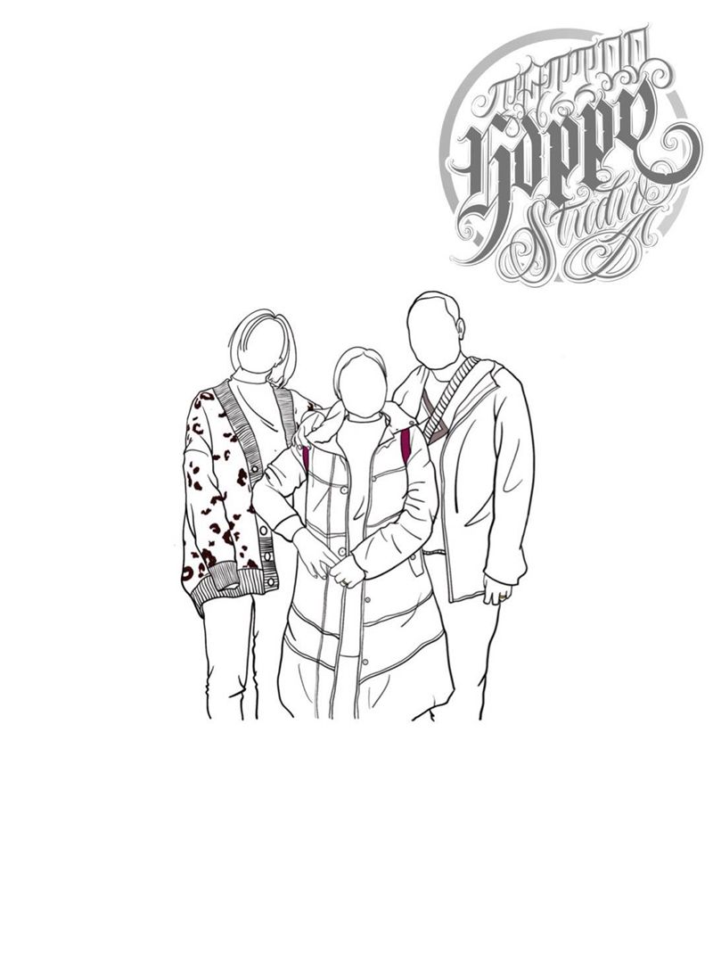 家人定制紋身纹身图片_手臂New School纹身图案