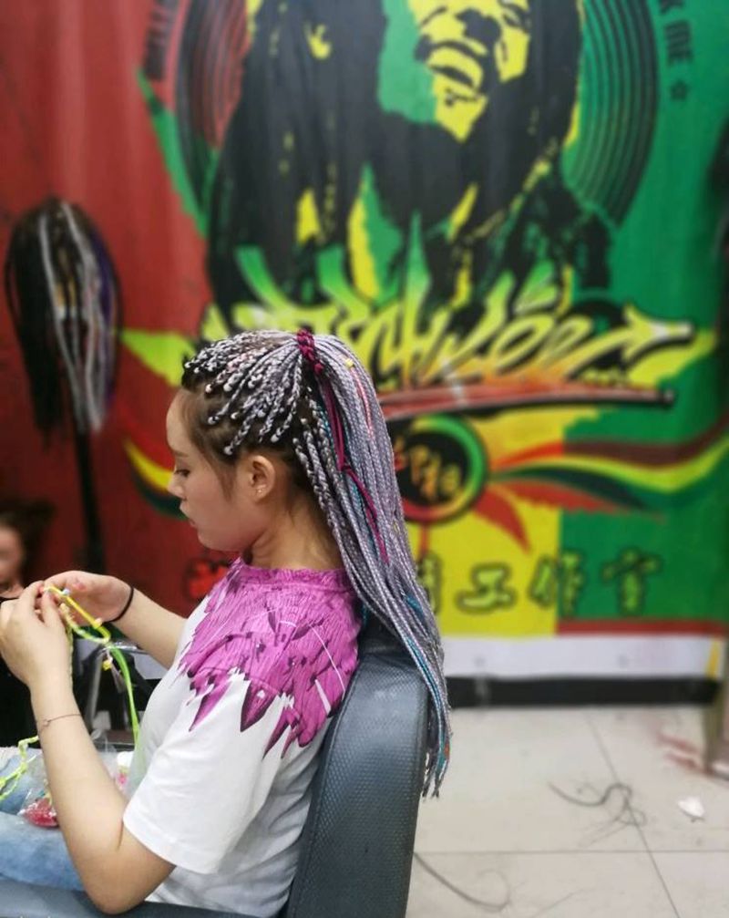 脏辫…小辫纹身图片