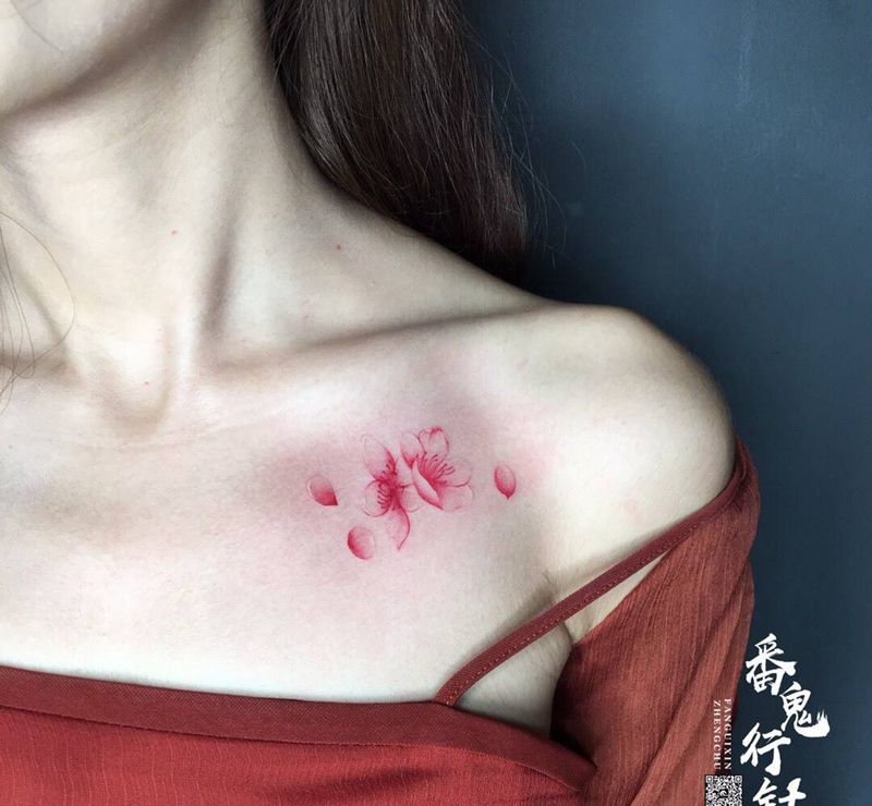 小清新 走一走纹身图片_成品纹身图案