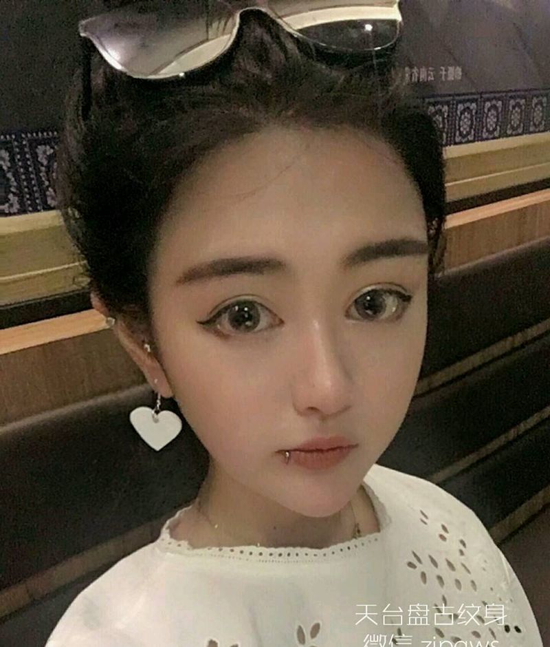 唇环纹身图片_天台盘古成品纹身图案