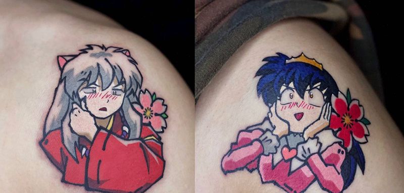 犬夜叉纹身图片_手臂纹身图案