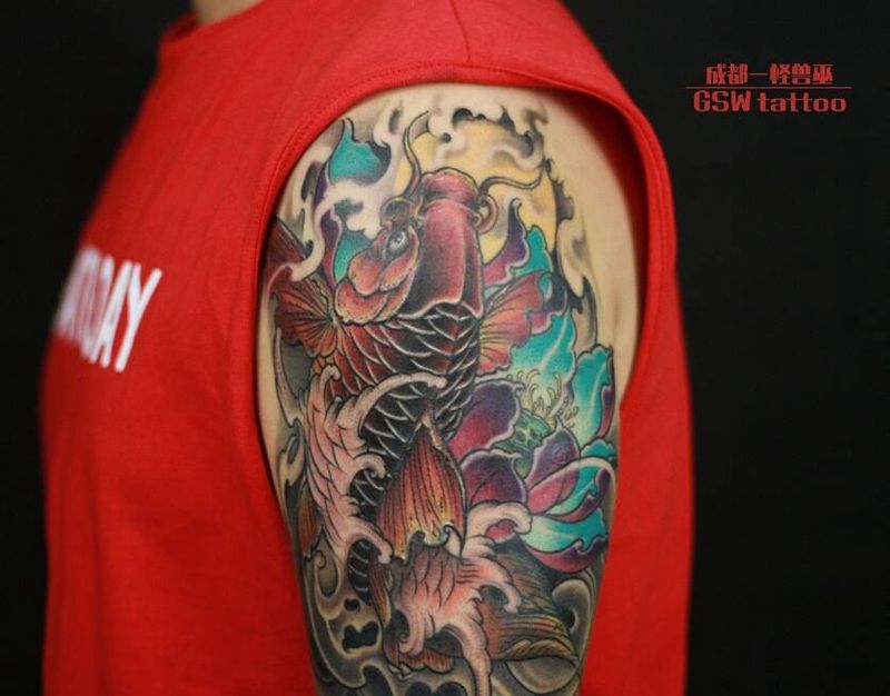 鲤鱼纹身图片