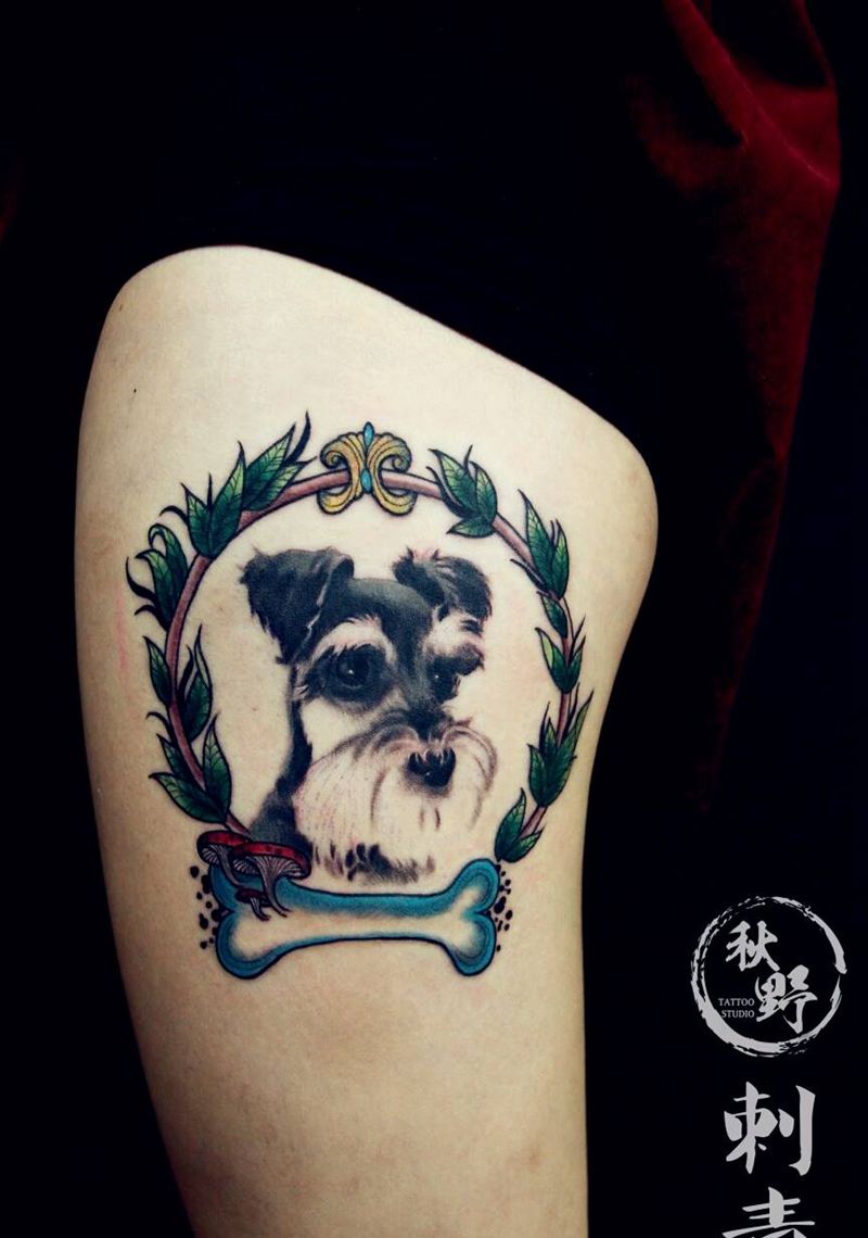 狗狗纹身纹身图片