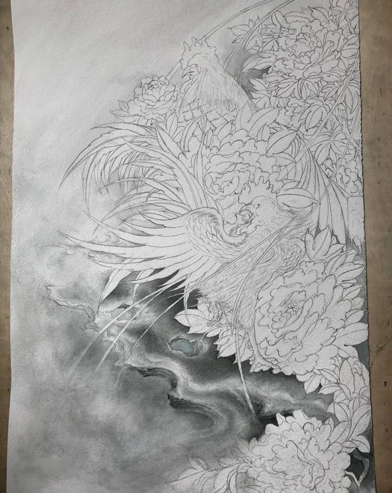 传统花臂纹身图片_手部手臂新传统花臂传统花臂鸡纹身图案