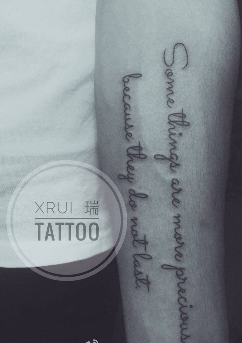小字字纹身图片_成品手臂欧美清新字符纹身图案