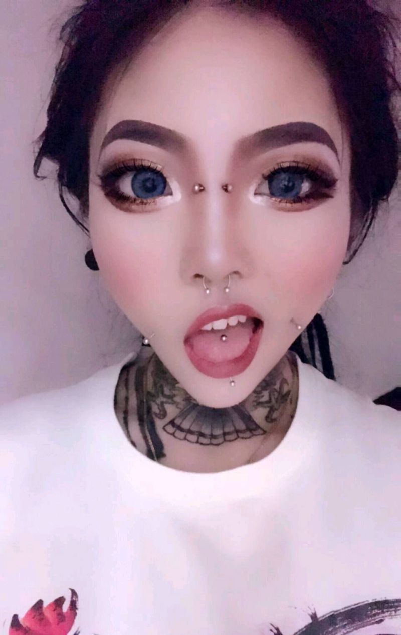 各种穿刺作品纹身图片