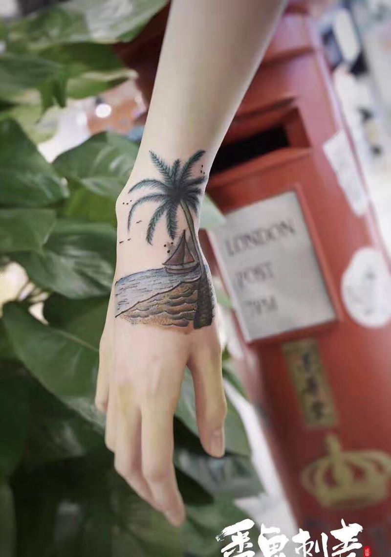 遮盖纹身图片_成品手部纹身图案