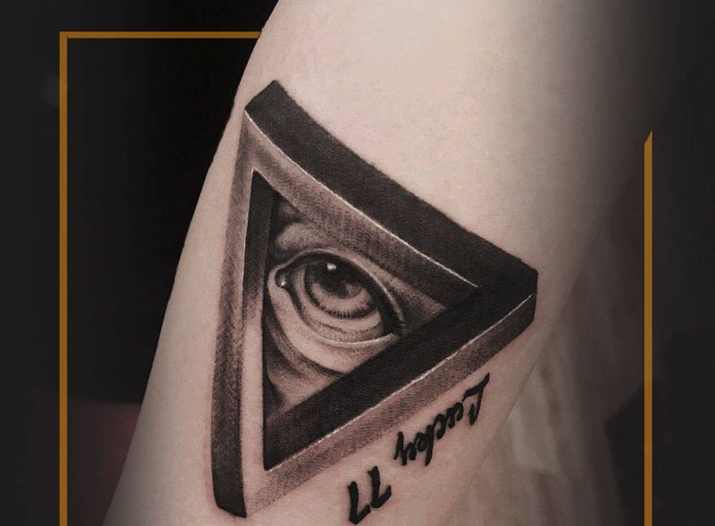 壳纹身图片_New School欧美写实纹身图案