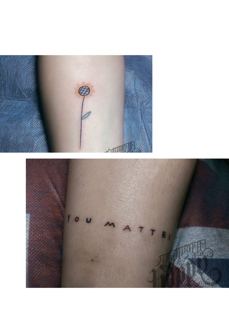 小清新纹身图片_手臂手部水墨纹身图案