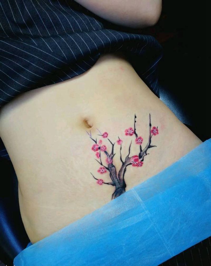 疤痕遮盖纹身图片