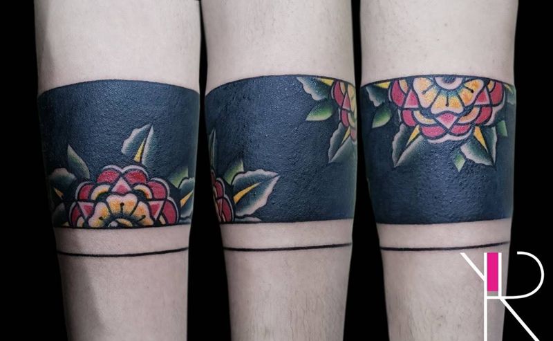 Old school臂环纹身图片_手臂Old School纹身图案