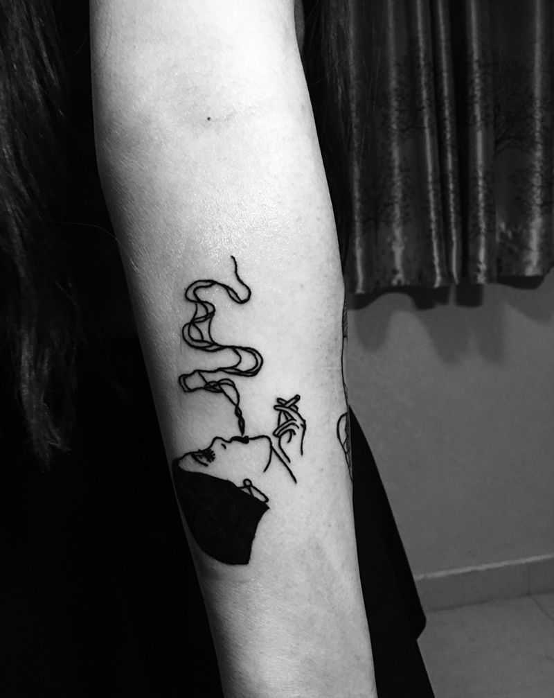 两小图纹身图片