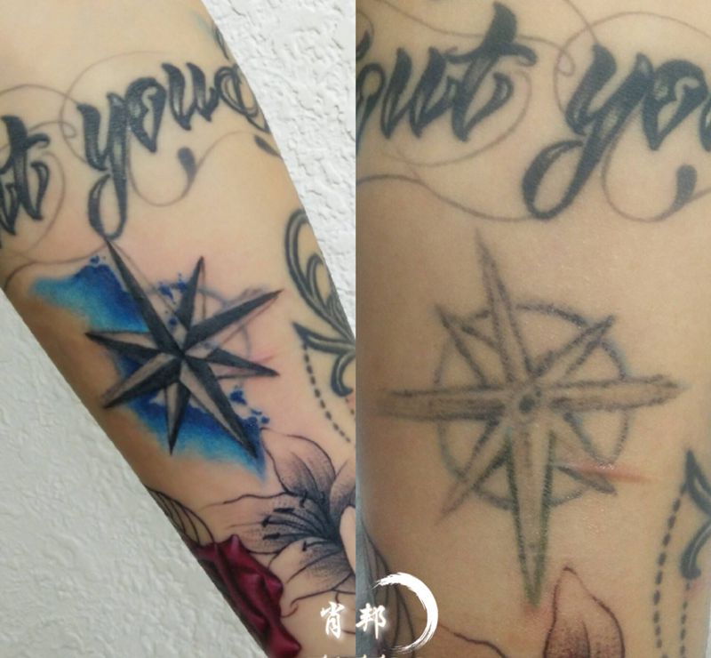 修改纹身图片_手臂水彩纹身图案