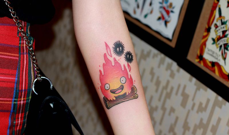 起风了-卡尔西法设计纹身图片_手臂Old School纹身图案