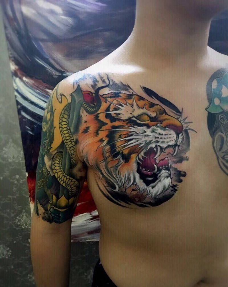 毛毛作品纹身图片