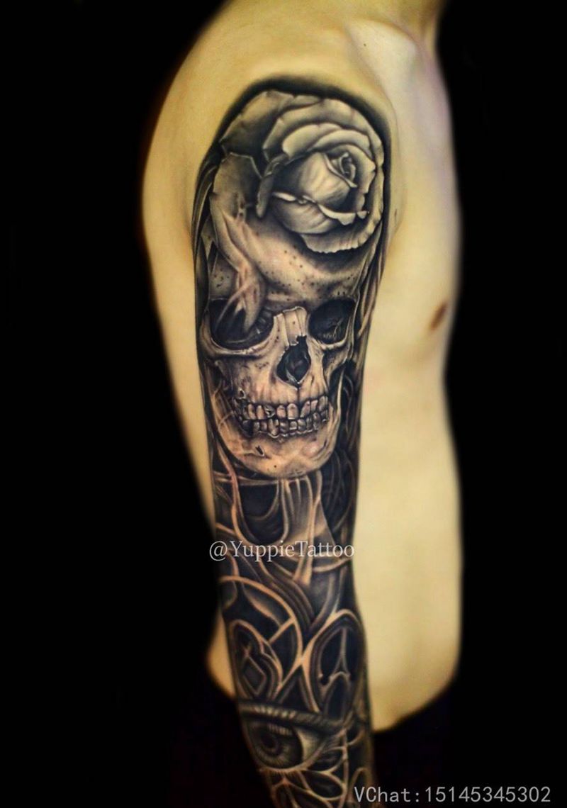 欧美花臂纹身图片