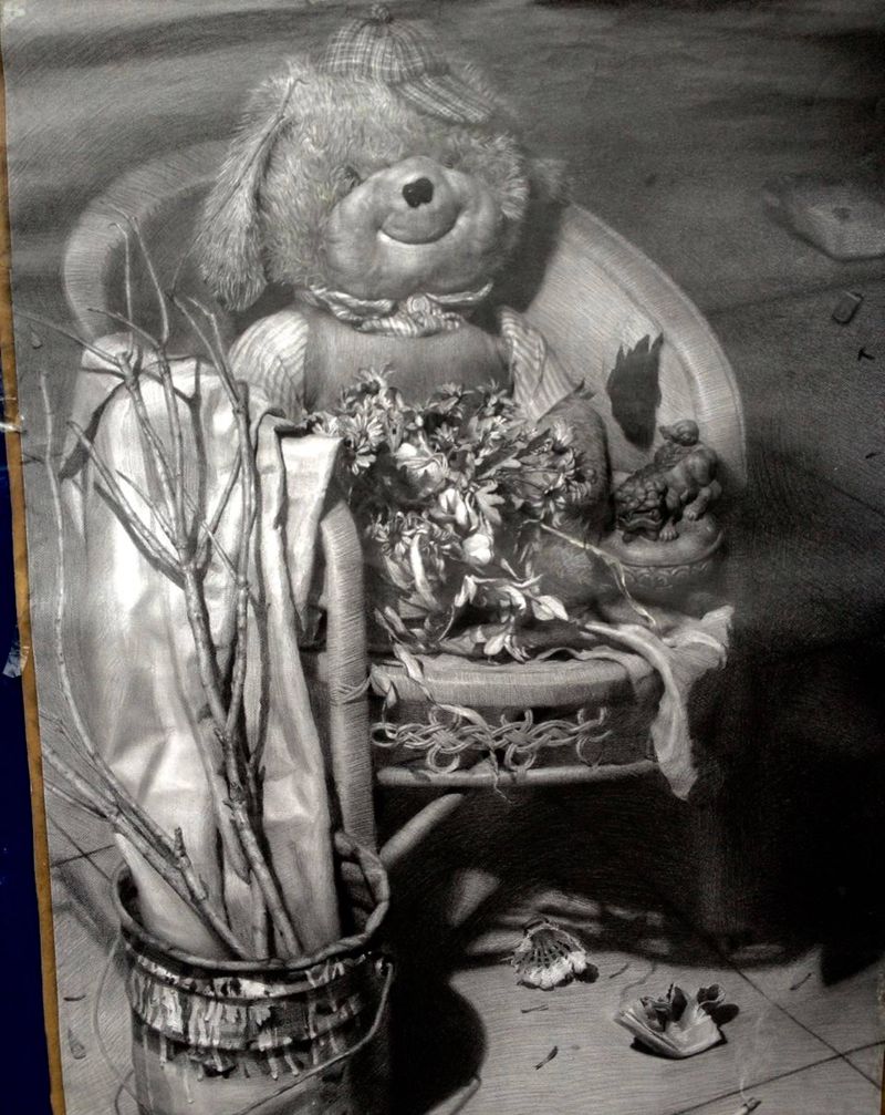 素描静物纹身图片