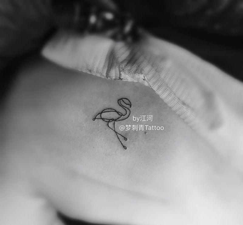 线条纹身图片