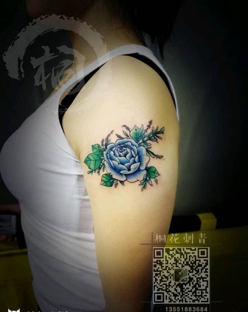 牡丹纹身图片
