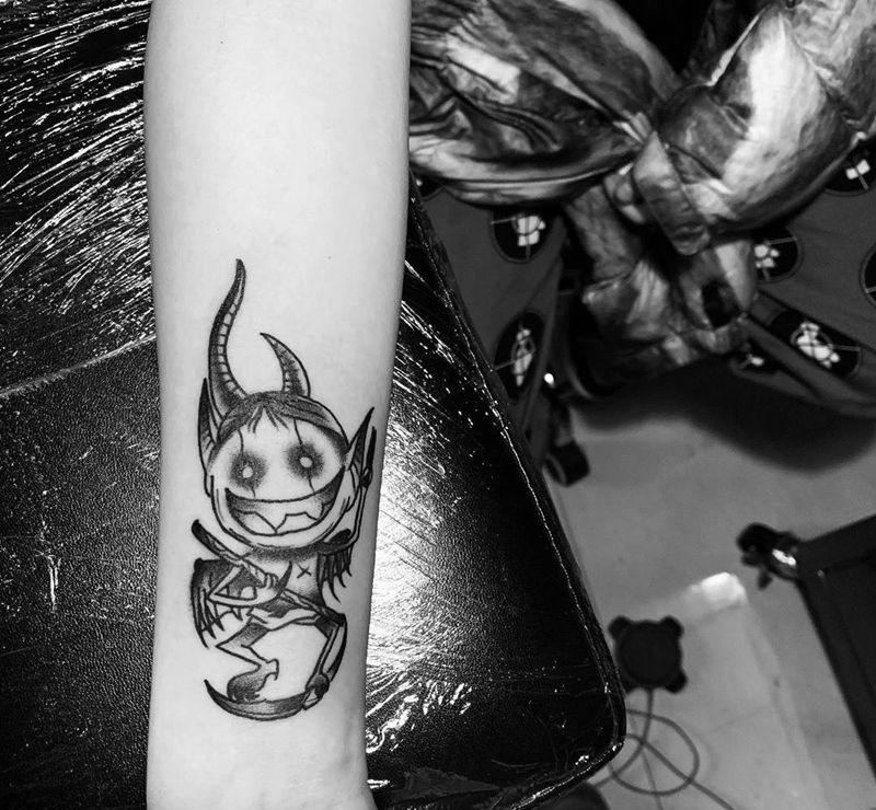 恶魔纹身图片_手臂纹身图案