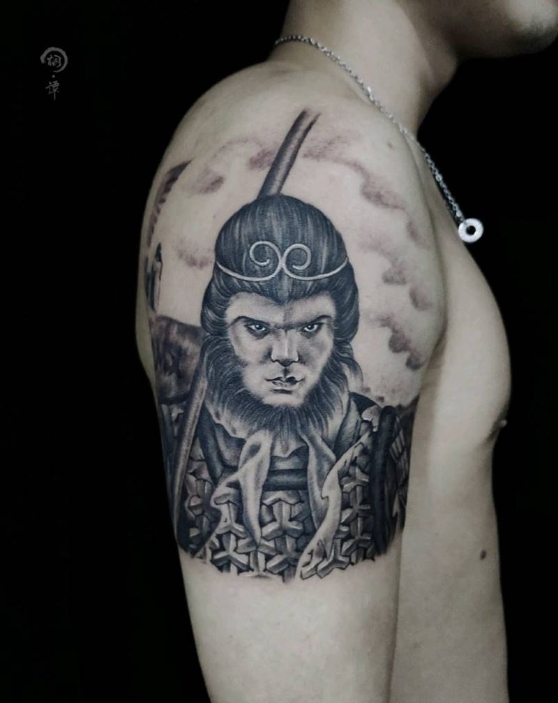 至尊宝纹身图片_手臂纹身图案