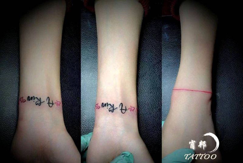 小清新手环纹身图片