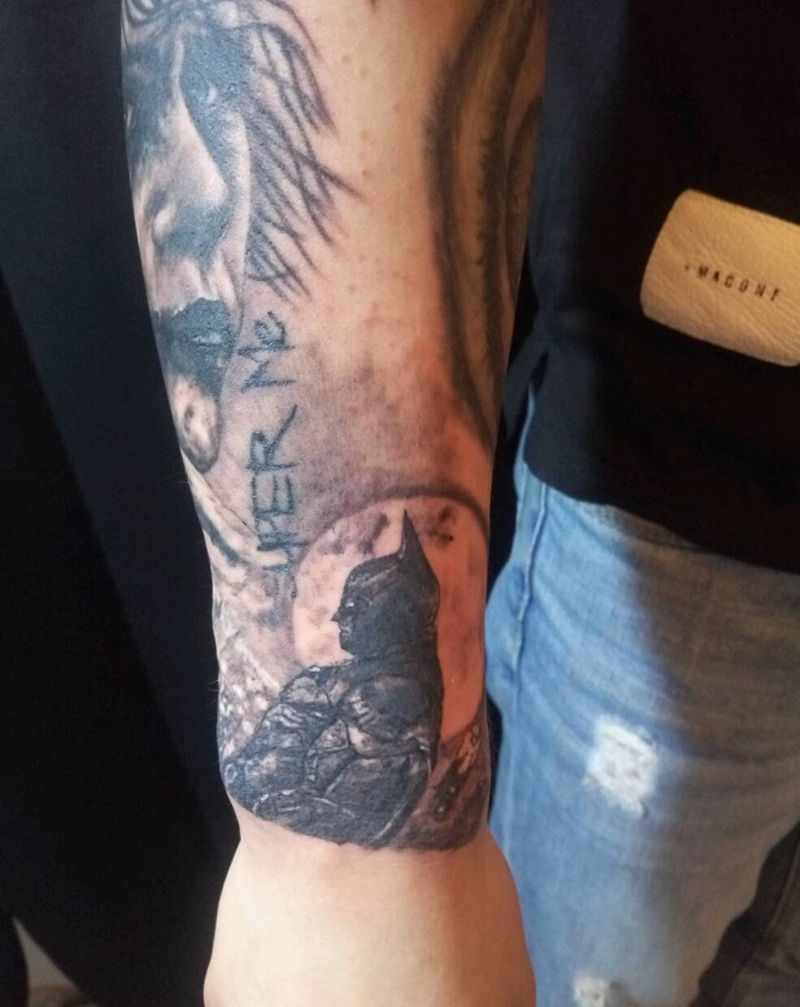 小丑 蝙蝠侠纹身图片