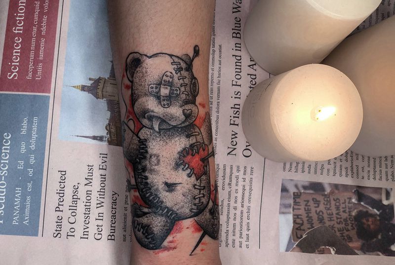 一些小图纹身图片_手臂New School纹身图案