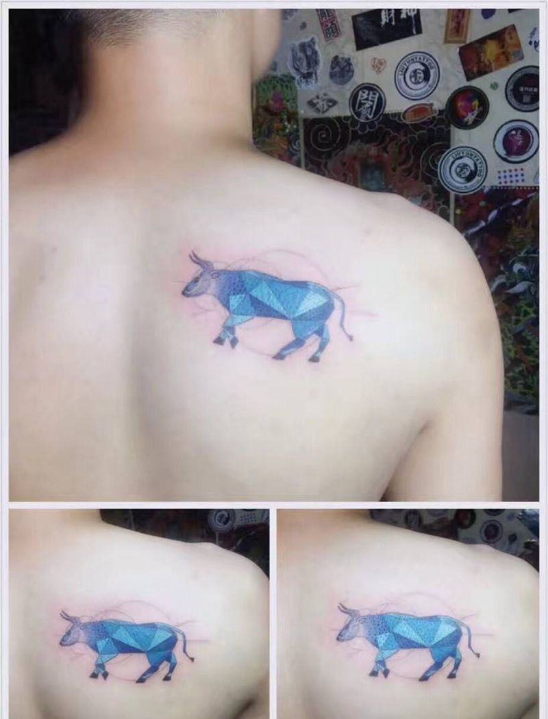 几个图_牛纹身图片