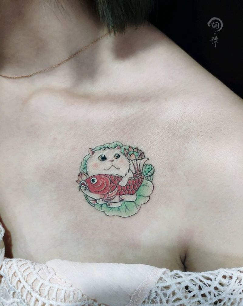 小清新纹身图片_肩部点刺纹身图案