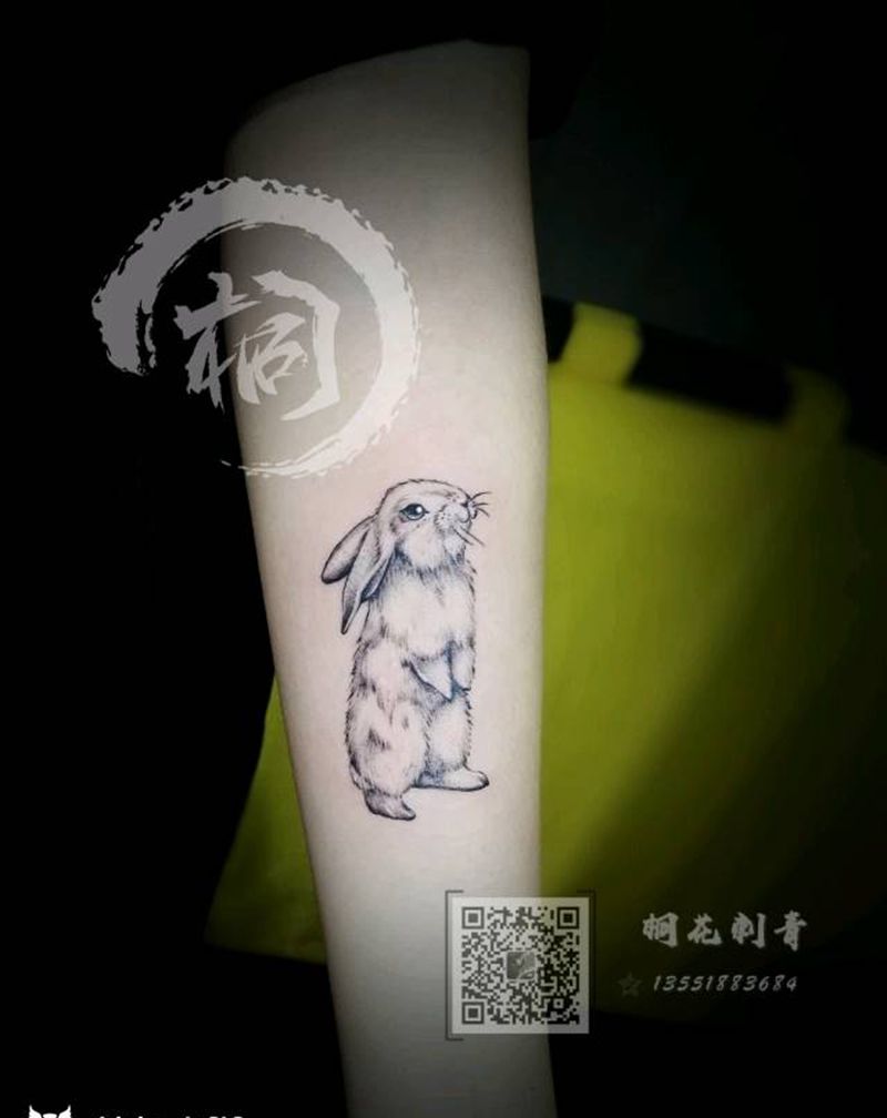 小兔乖乖纹身图片
